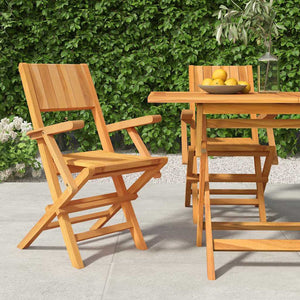 Klappbare Teak Gartenstühle 2er Set