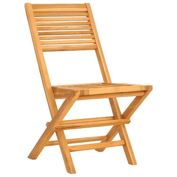 Klappbare Teak Gartenstühle, 2er Set