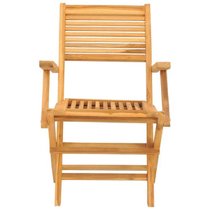 Klappbare Gartenstühle 2er Set Teakholz