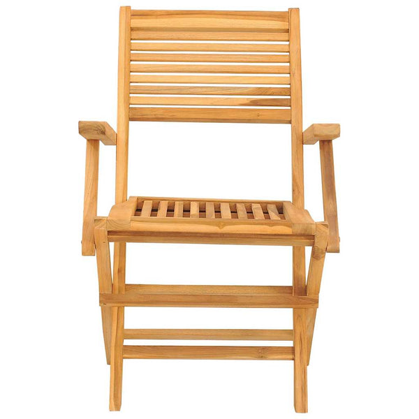 Klappbare Gartenstühle 2er Set Teakholz