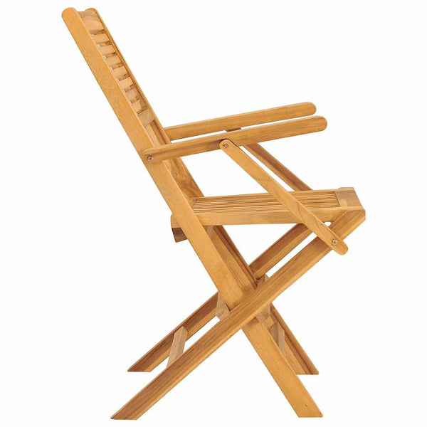 Klappbare Gartenstühle 2er Set Teakholz
