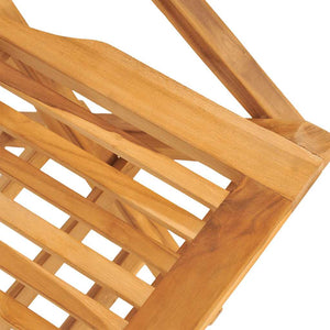 Klappbare Gartenstühle 2er Set Teakholz