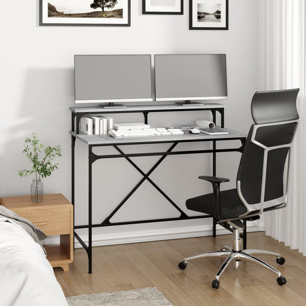 Schreibtisch Grau Sonoma 100x50 cm