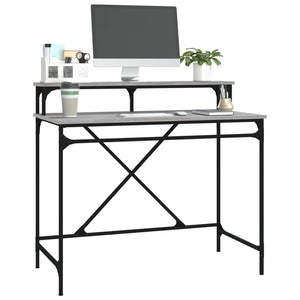 Schreibtisch Grau Sonoma 100x50 cm