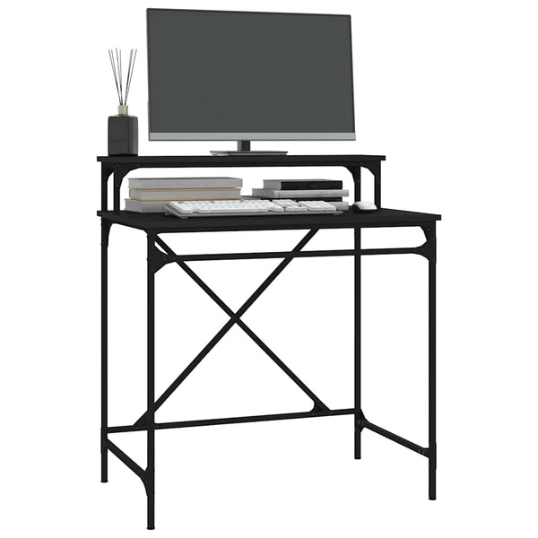 Schwarzer Schreibtisch 80x50x90 cm