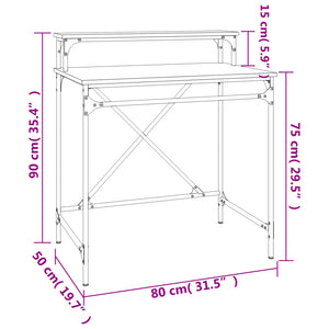 Schreibtisch Sonoma Eiche 80x50 cm