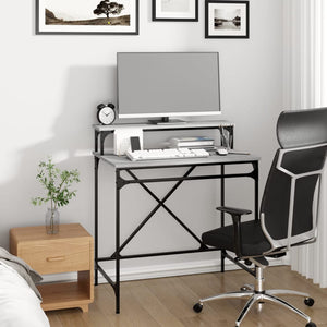 Schreibtisch Grau Sonoma 80x50x90 cm