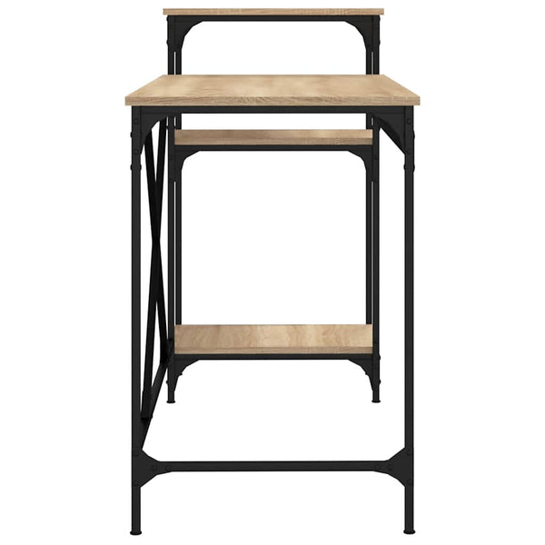 Schreibtisch Sonoma Eiche mit Regal 135cm