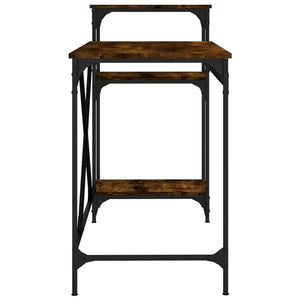 Schreibtisch mit Regal Räuchereiche 135cm