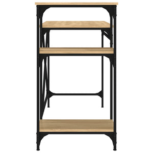 Schreibtisch Sonoma Eiche mit Regal 105cm