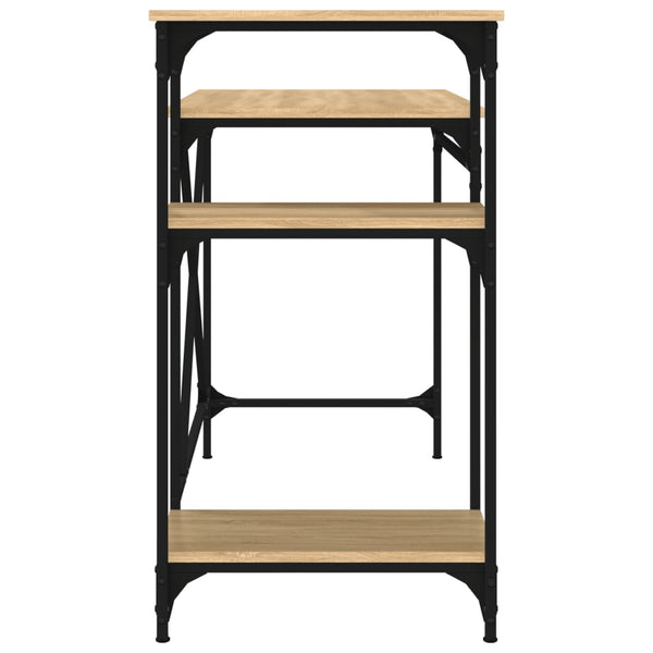 Schreibtisch Sonoma Eiche mit Regal 105cm