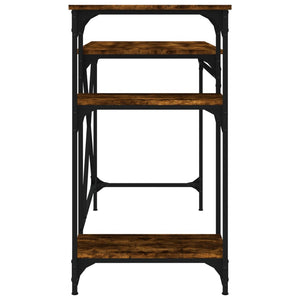 Schreibtisch mit Regal Räuchereiche 105cm