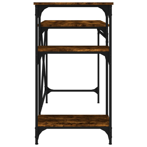 Schreibtisch mit Regal Räuchereiche 105cm