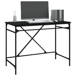 Schwarzer Schreibtisch 100x50 cm