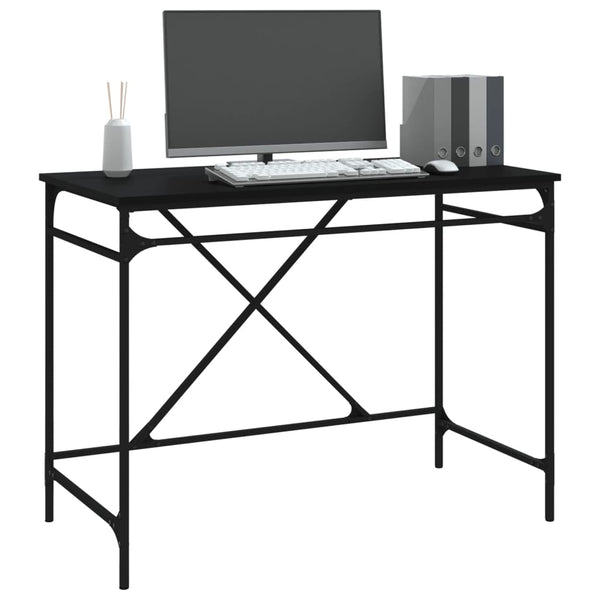 Schwarzer Schreibtisch 100x50 cm