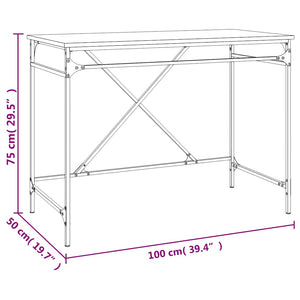Schreibtisch Braun Eichen-Optik 100cm