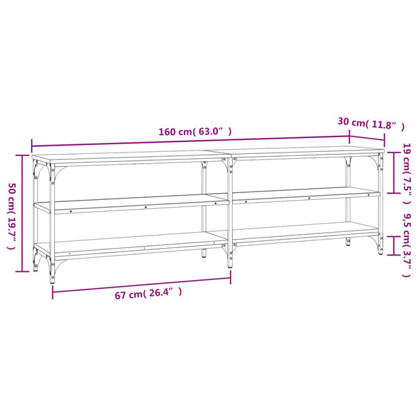 TV-Schrank Sonoma Eiche 160 cm
