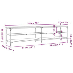TV-Schrank Sonoma Eiche 200 cm