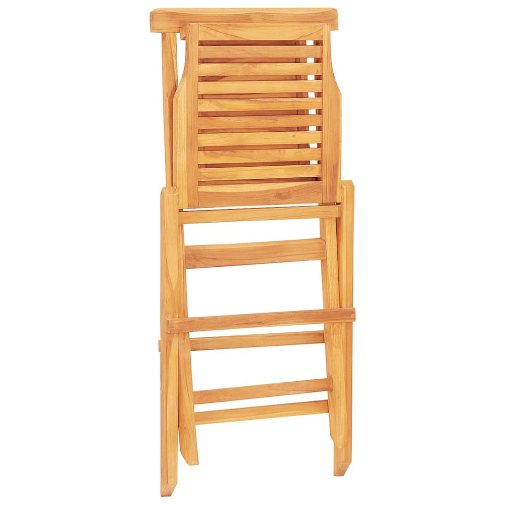 Gartenstühle 4 Stk. Klappbar 47x63x90 cm Massivholz Teak