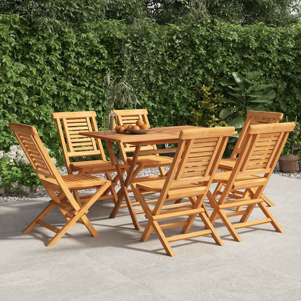 Gartenstühle 6 Stk. Klappbar 47x63x90 cm Massivholz Teak