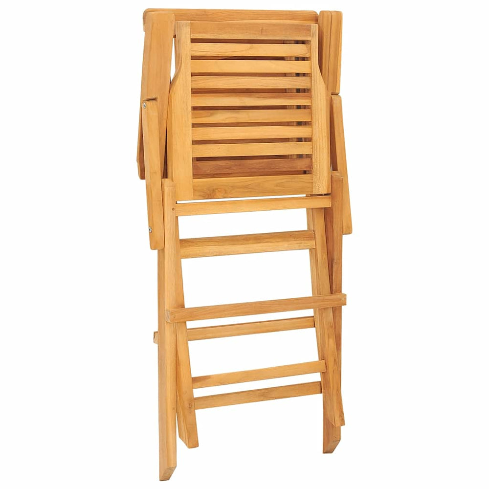 Gartenstühle 4 Stk. Klappbar 56x63x90 cm Massivholz Teak