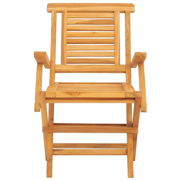 Gartenstühle 4 Stk. Klappbar 56x63x90 cm Massivholz Teak