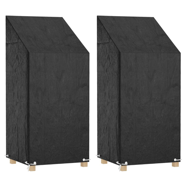 Abdeckungen für Gartenstühle 2 Stk. 8 Ösen 65x65x110/150 cm