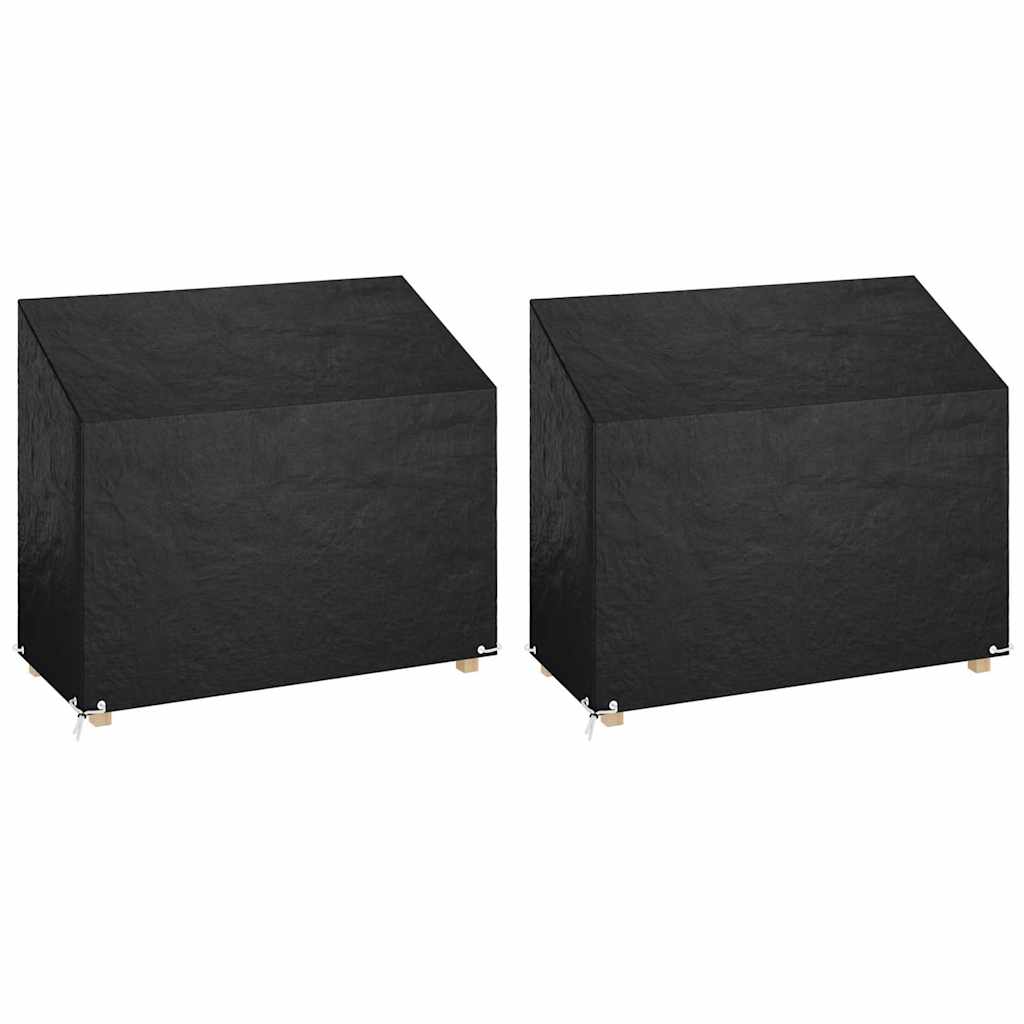 Abdeckungen für Gartenbank 2 Stk. 8 Ösen 160x70x70/88 cm