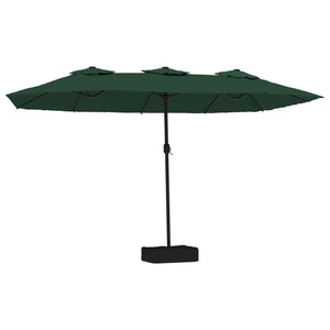 Großer Doppel Sonnenschirm Grün 449 cm