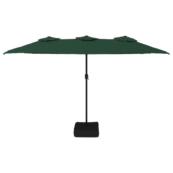 Großer Doppel Sonnenschirm Grün 449 cm