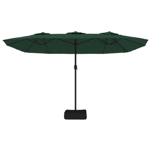 Großer Doppel Sonnenschirm Grün 449 cm
