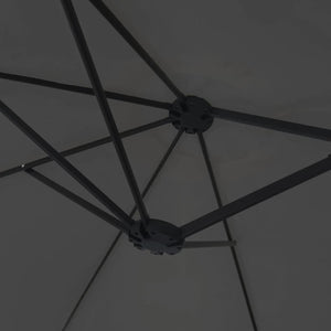 Doppelsonnenschirm Anthrazit 449x265 cm