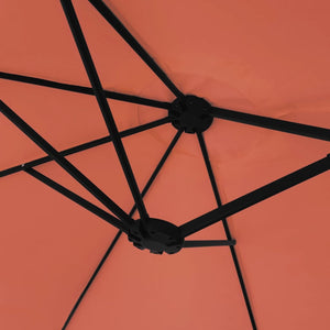 Doppel Sonnenschirm Terrakotta 449x265 cm