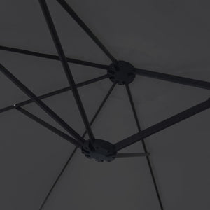 Doppel Sonnenschirm Schwarz 449x265 cm
