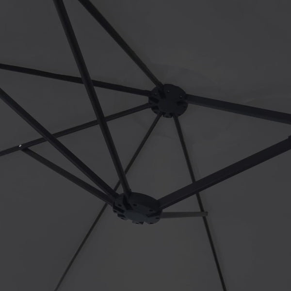 Doppel Sonnenschirm Schwarz 449x265 cm