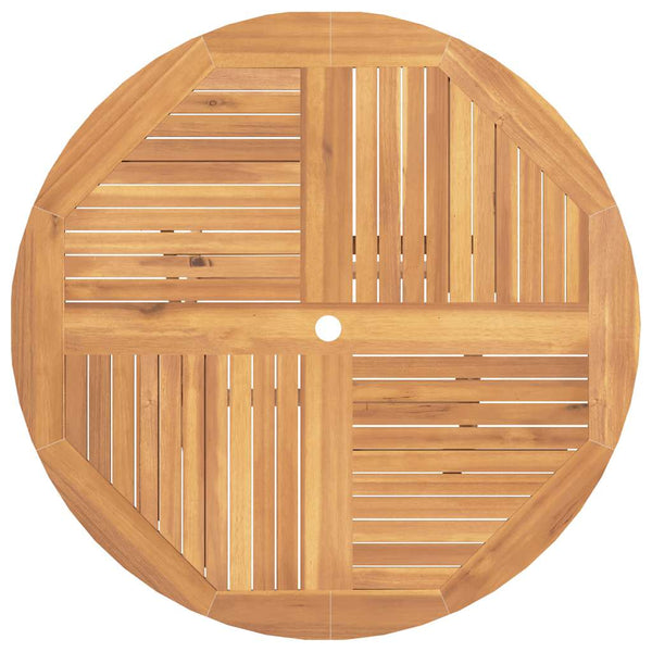 Klappbarer Gartentisch Teakholz Ø 110cm