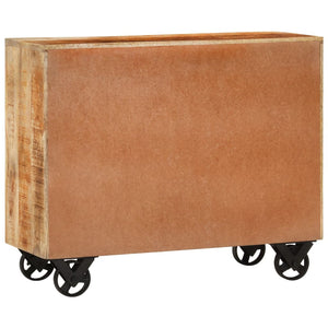 Sideboard Mango Massivholz 80 cm mit 3 Schubladen