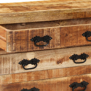 Sideboard Mango Massivholz 80 cm mit 3 Schubladen