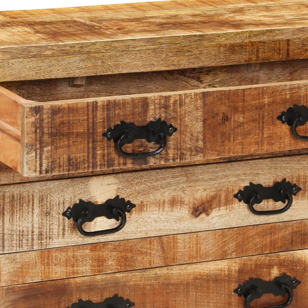 Sideboard Mango Massivholz 80 cm mit 3 Schubladen