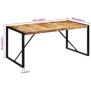 Esstisch Mango Massivholz 175 cm