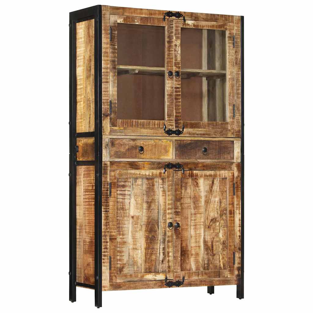 Highboard 100x40x175 cm Massivholz Mango