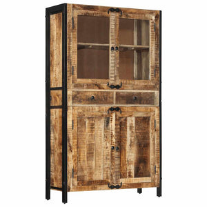 Highboard 100x40x175 cm Massivholz Mango