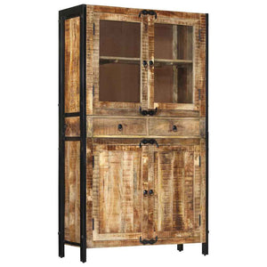 Highboard 100x40x175 cm Massivholz Mango