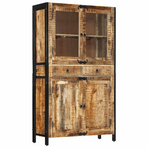 Highboard 100x40x175 cm Massivholz Mango