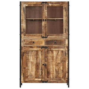 Highboard 100x40x175 cm Massivholz Mango