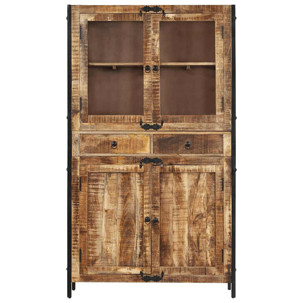 Highboard 100x40x175 cm Massivholz Mango