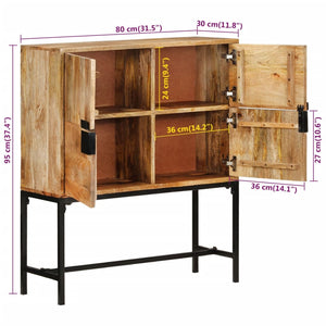Highboard Mangoholz 80x95 cm