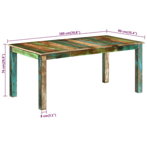 Esstisch Massivholz Altholz 180x90 cm