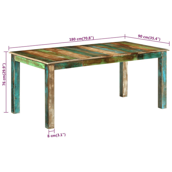 Esstisch Massivholz Altholz 180x90 cm