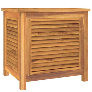 vidaXL Coffre de jardin avec sac 60x50x58 cm Bois de teck massif